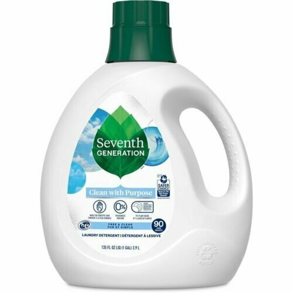 Seventh Generation Natural Laundry Detergent, 33 Loads, 135oz., Free/Clear SEV45065